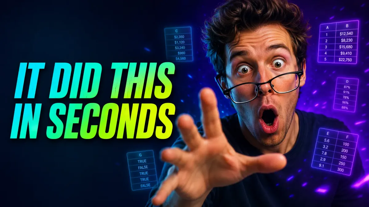 Shocked developer watching K3 analyze 80MB of Excel data in seconds with floating data tables